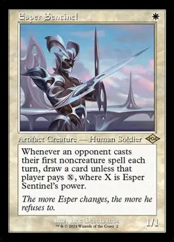 Esper Sentinel - Modern Horizons 2 Timeshifts(h2r) #2,rare, Retro Frame - Image 1