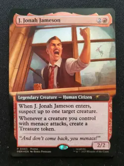 J. Jonah Jameson - Extended Art FOIL Spider Man Promo PRM UMP - Near Mint NM - Image 1