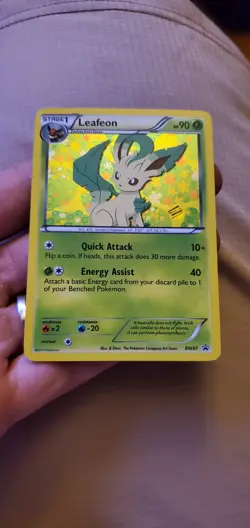 Pokemon TCG Leafeon Black Star Promos Holo Card #BW87 NM - Image 1