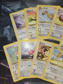 Vintage Colorless Pokemon 9 Card Lot Jungle, Rocket, Gym, Eevee, Meowth HP/DAM - Image 2
