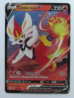 Cinderace V 043/264 Ultra Rare Full Art Fusion Strike Pack Fresh Mint Pokemon - Image 2