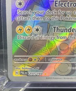 Pokemon TCG Raichu 211/193 Sv02: Paldea Evolved Holo Illustration Rare LP+ - Image 4
