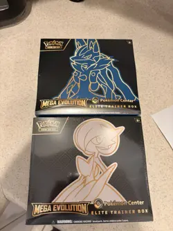 Pokemon Center Mega Evolution ETB Set of 2 Lucario & Gardevoir - Factory Sealed - Image 1