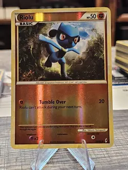 Riolu 50/95 Reverse Holo HGSS Call of Legends Set Pokemon TCG - Image 1