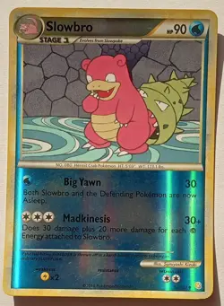 Pokemon - Slowbro - HeartGold SoulSilver 52/123 - Reverse Holo - NM - Image 1