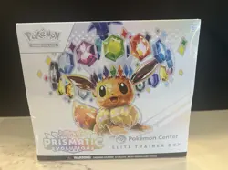 Prismatic Evolutions Pokemon Center Exclusive Elite Trainer Box Sealed - Image 1