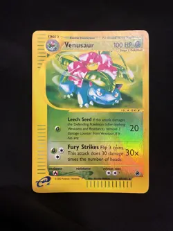 2002 Pokemon Venusaur 67/165 Expedition e-Series Reverse Holo Foil Rare - Image 1