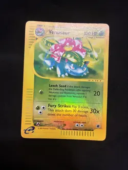 2002 Pokemon Venusaur 67/165 Expedition e-Series Reverse Holo Foil Rare - Image 3