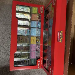 2 Pokemon Prismatic Evolutions 8 Mini Tins Promos Costco Bundle (1 Box With Rip) - Image 3