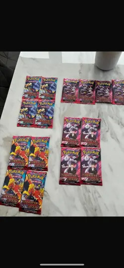 Pokemon TCG Scarlet & Violet Destined Rivals Booster Pack × 16 Job Lot - Image 1