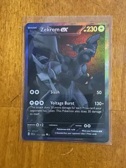 ZEKROM EX 172 POKEMON BLACK BOLT BWR BLACK WHITE RARE - Image 1