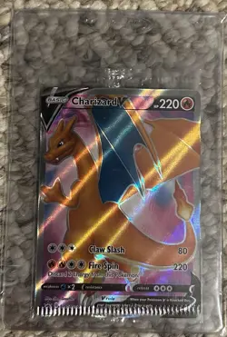 Pokemon Charizard V SWSH050 Black Star Promo New Factory SEALED CRIMP ERROR - Image 1