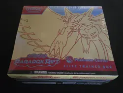 Paradox Rift Pokemon Center Elite Trainer Box ETB Roaring Moon New And Sealed - Image 1