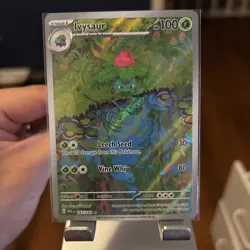 Pokemon TCG Ivysaur 167/165 Scarlet & Violet 151 Illustration Rare Near Mint - Image 1