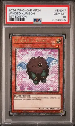 Winged Kuriboh PSA 10 - MP24-EN017 - Quarter Century Secret Rare - Yugioh - Image 1