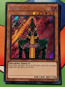 Yu-Gi-Oh! TCG Jinzo Pharaoh's Servant PSV-EN000 Unlimited Secret Rare NM - Image 1