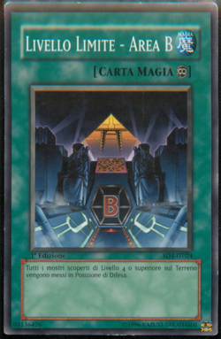 LIVELLO LIMITE - AREA B (Level Limit) Comune • SD3 IT024 • 1Ed Yugioh ANDYCARDS - Image 1