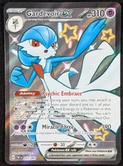 Gardevoir EX Paldean Fates Shiny Full Art Ultra Rare Pokemon Card 217/091 (NM) - Image 1