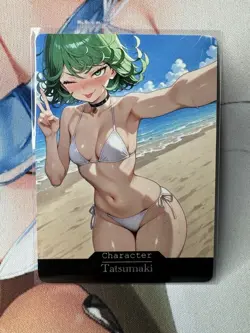 Tatsumaki One Punch Man hentai Anime Waifu Custom Card - Image 1