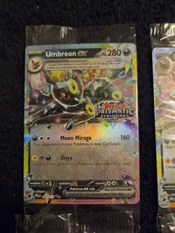 Pokemon TCG Prismatic Evolutions Stamped Card Lot. With 2 Umbreons And More. - Image 2
