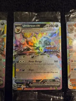 Pokemon TCG Prismatic Evolutions Stamped Card Lot. With 2 Umbreons And More. - Image 3