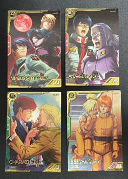 Gundam ARSENAL BASE Card LXR04-008,009,010,011(LX) CHAR ANABLE GATO Prism JAPAN - Image 1