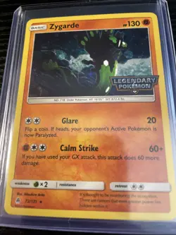 Pokemon ZYGARDE Card FORBIDDEN LIGHT Set 72/131 Gamestop Legendary Holo PROMO LP - Image 1