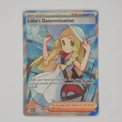 Pokemon Lillie's Determination 169/132 Ultra Rare Mega Evolution Holo Mint Card - Image 1