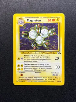Magneton 11/62 Holo Rare Fossil Set Pokemon Card WOTC Vintage 1999 LP/MP - Image 1