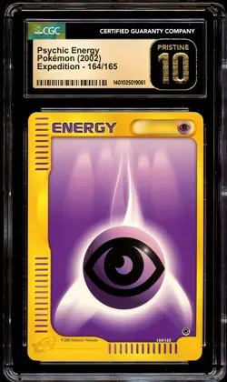 CGC 10 PRISTINE Psychic Energy 164/165 Expedition Base Set Pokemon Card 061 - Image 2
