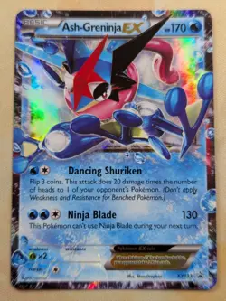Pokemon TCG Ash-Greninja EX XY Black Star Promo XY133 Holo Card TCG Regular Size - Image 1