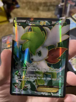 Pokemon Shaymin EX Card Next Destinities 94/99 Ultra Rare Full Art BW Holo NM - Image 1