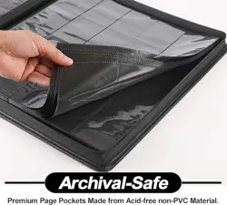 GIANT TRADING CARD BINDER 2000 CARDS SIDE LOADING 20 POCKET 5X4 RINGLESS ALBUM - Image 5