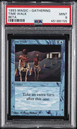 1993 MAGIC THE GATHERING BETA TIME WALK PSA 9 - Image 1