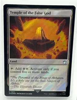 Temple of the False God (Surge Foil) Magic the Gathering MTG Doctor Who (0911) - Image 1