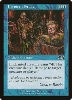 Hermetic Study 78 MTG NM Urza's Saga - Image 1