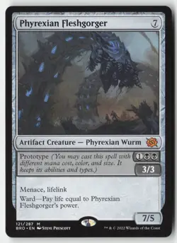 MTG - Phyrexian Fleshgorger M The Brothers' War 121 LP-NM - Image 1