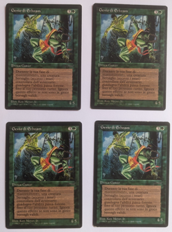 Magic MTG 4x Erhnam Djinn FBB Italian Black Border Playset www_MoxBeta_com - Image 1