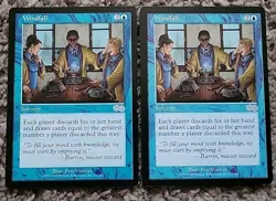 2x X2 Windfall Urza's Saga Regular Magic Mtg LP - Image 1