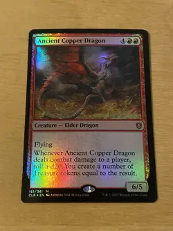 Ancient Copper Dragon - Foil CLB NM MTG - Image 1