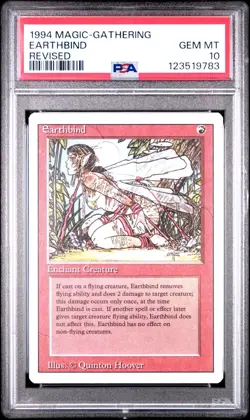 1994 MTG Magic EARTHBIND, Revised Ed. PSA 10- Gem Mint! LOW POP (52) - Image 1