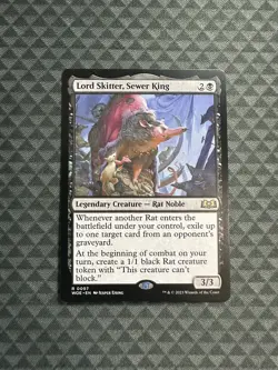 MTG Lord Skitter, Sewer King #0097 Rare Wilds of Eldraine (WOE) - Image 1