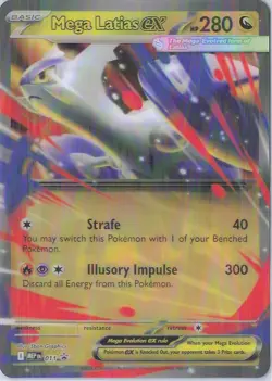 Pokemon TCG Mega Latias Ex MEP 011 Black Star Promo & Jumbo Lenticular NM/M - Image 1