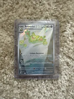 Reuniclus 212 SVP Pokemon TCG Scarlet & Violet Black Bolt Tech Sticker Promo - Image 3