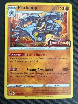 Pokemon TCG Machamp Sword & Shield SWSH243 Holo Promo NM - Image 1