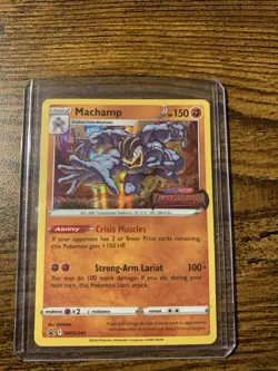 Pokemon TCG Machamp Sword & Shield SWSH243 Holo Promo Promo LP/NM - Image 1
