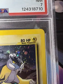 2001 POKEMON NEO REVELATION #13 RAIKOU-HOLO 1ST EDITION PSA 7 - Image 3