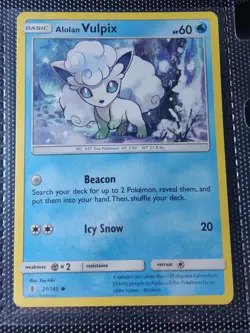 Pokemon Alolan Vulpix Guardians Rising - 21/145 - Common NM-Mint - Image 3