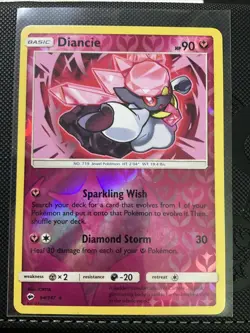 Diancie - 94/147 - Burning Shadows - Reverse Holo Pokemon NM - Image 1