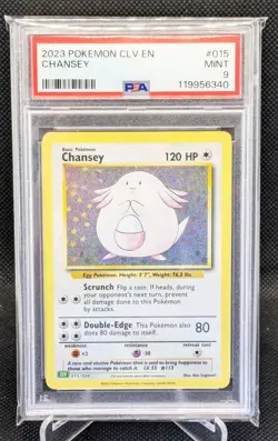 Chansey 2023 Pokemon Classic Collection #015 PSA 9 - Image 1